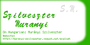szilveszter muranyi business card